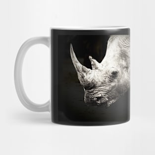 Monochrome | Black and White Series : Rhino Mug